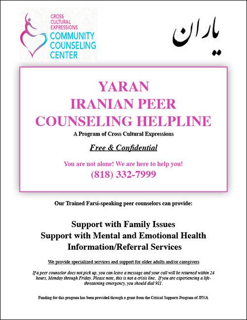 Yaran Iranian Peer Counseling Help-line